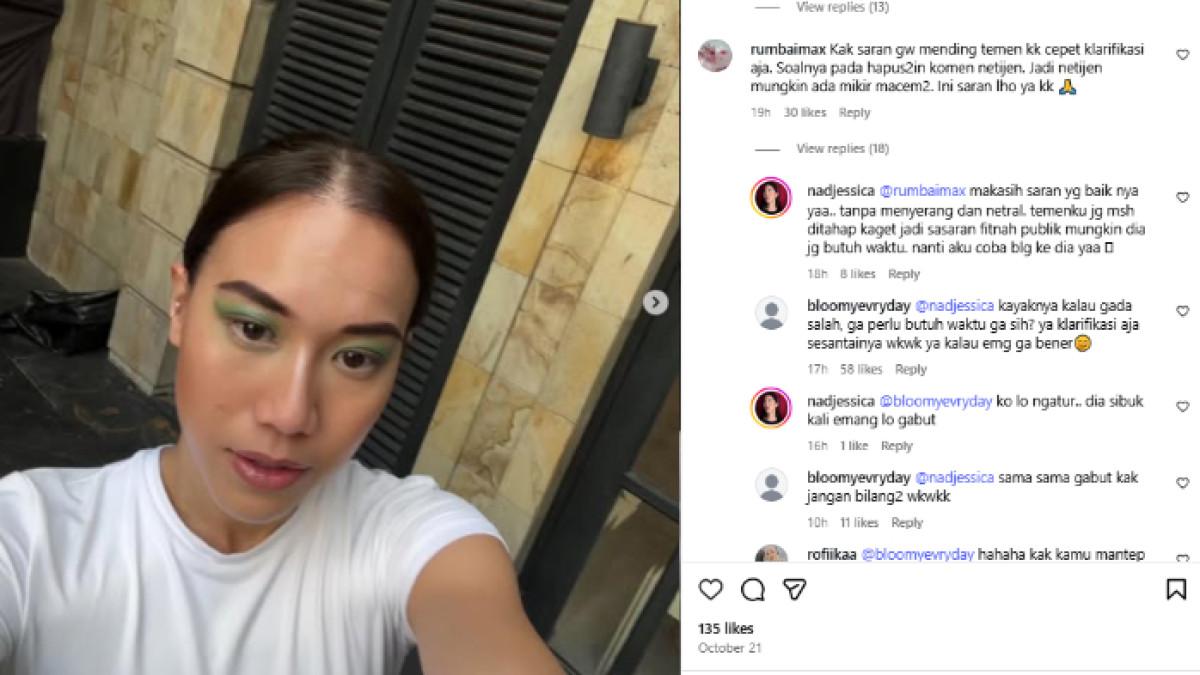 SOSOK JESSICA - Jessica merupakan teman Sabrina Alatas. Ia membocorkan kondisi temannya itu setelah dituduh jadi selingkuhan Hamish Daud.