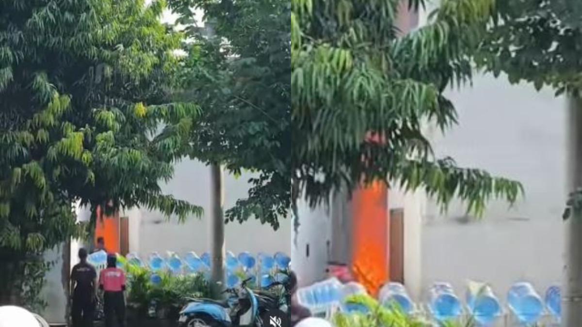 KEBAKARAN - Kebakaran terjadi di Wizzmie Pekalongan yang berlokasi di Jalan KH Wahid Hasyim, Keputran, Kota Pekalongan, Sabtu (6/6/2026) sekitar pukul 13.30 WIB.