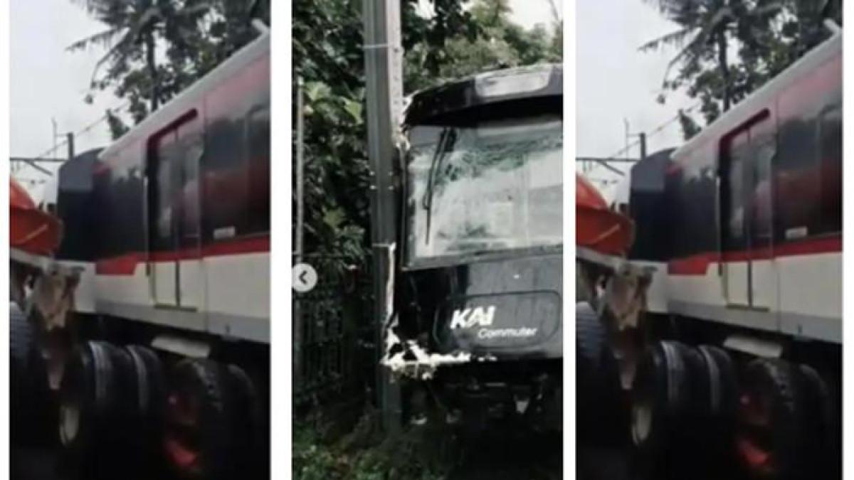 KECELAKAAN KERETA - Kecelakaan melibatkan Commuter Line Bandara Soekarno-Hatta terjadi pada Jumat pagi (20/2/2026) di perlintasan kereta api dekat Stasiun Poris, Kecamatan Batuceper, Tangerang. Kereta dengan rangkaian INKA EA203 dilaporkan bertabrakan dengan sebuah truk yang melintas di perlintasan tersebut.