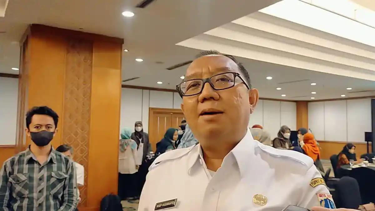 JADI TERSANGKA - Kepala Dinas Lingkungan Hidup DKI Jakarta Asep Kuswanto saat ditemui di Hotel Grand Sahid, Tanah Abang, Jakarta Pusat, Rabu (21/9/2022).