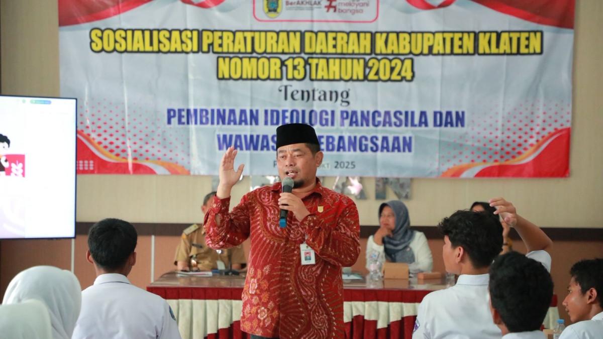 DPRD Klaten Gencar Sosialisasi Ideologi Pancasila, Sasar Pelajar Tingkat SMA