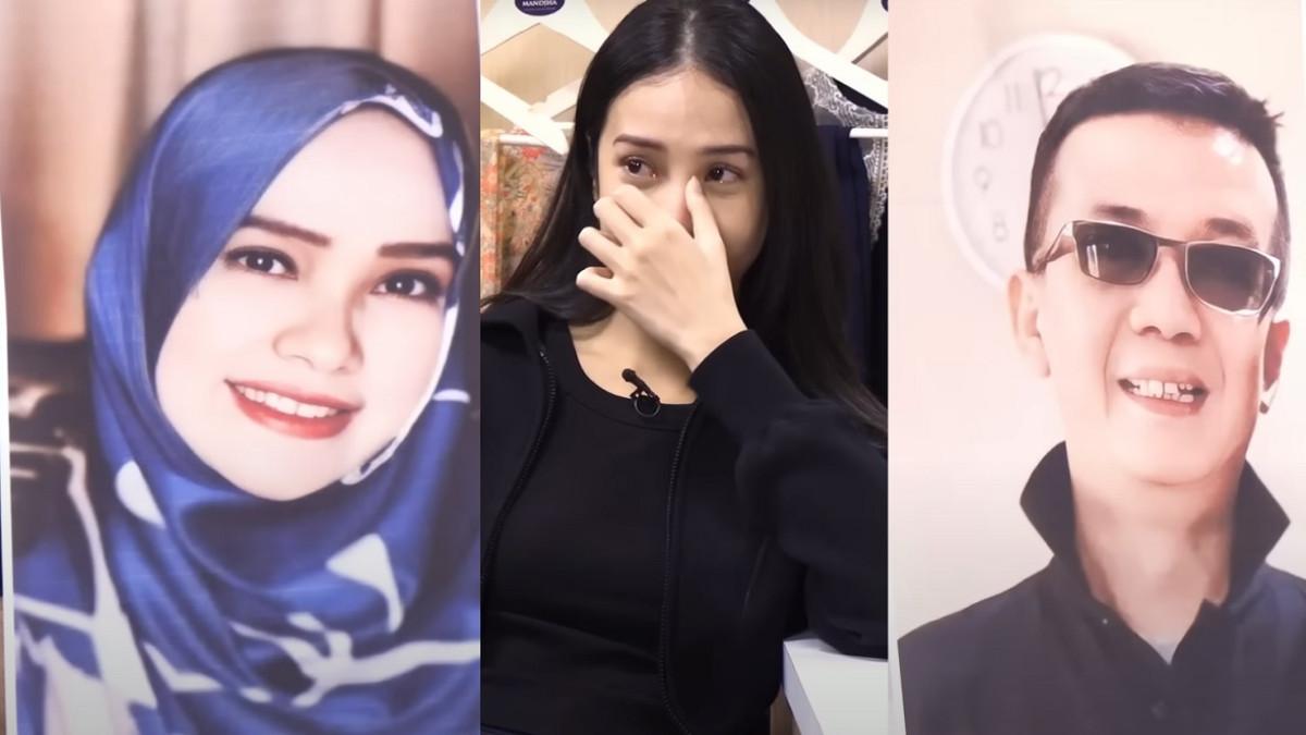 KELUARGA ANYA GERALDINE - Kolase potret Anya Geraldine dan ayah ibunya, diambil dari kanal YouTube Comic 8 Revolution