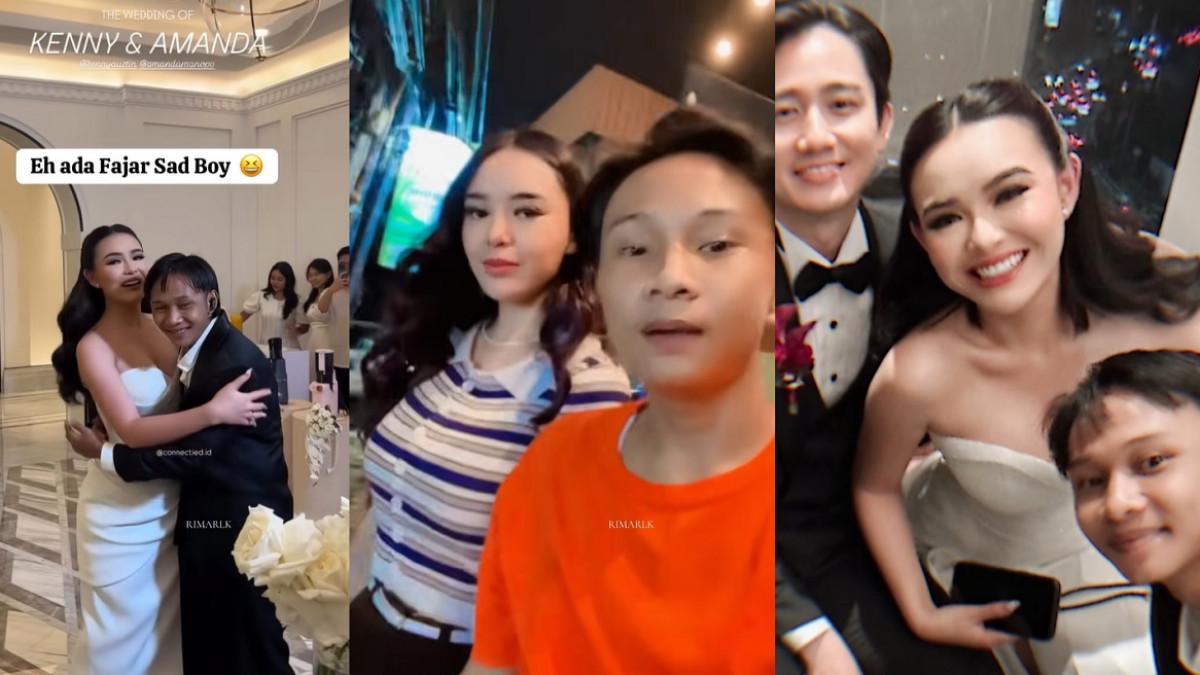 AMANDA MANOPO MENIKAH - Kolase potret Fajar Sadboy yang masuk daftar tamu eksklusif pernikahan Amanda Manopo dan Kenny Austin