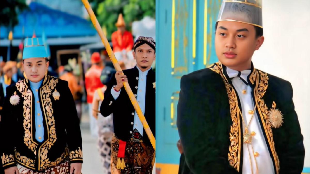 ANAK RAJA SOLO - Kolase potret KGPH Purboyo, anak Raja Solo yang disebut sebagai putra mahkota. Foto diambil dari TikTok @sentanariyainggil