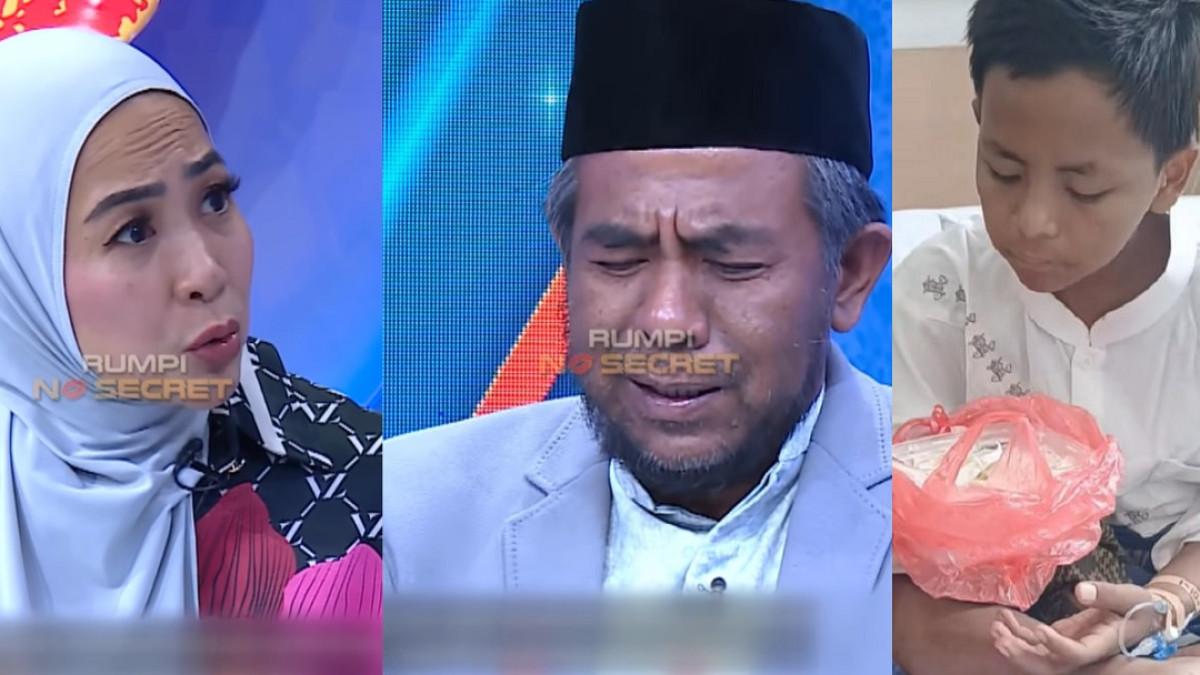 KYAI ABDUL HANNAN - Kolase potret Kyai Abdul Hannan saat hadir di Rumpi juga potret sang putra, Alfatih