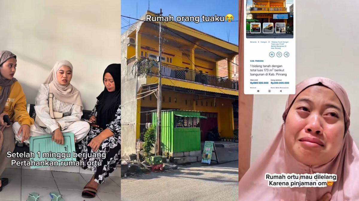 RUMAH MUSDALIFAH DIGADAIKAN - Kolase potret Musdalifah tebus rumah ortunya yang digadaikan paman. Foto diambil dari Instagram @musdalifahbasri