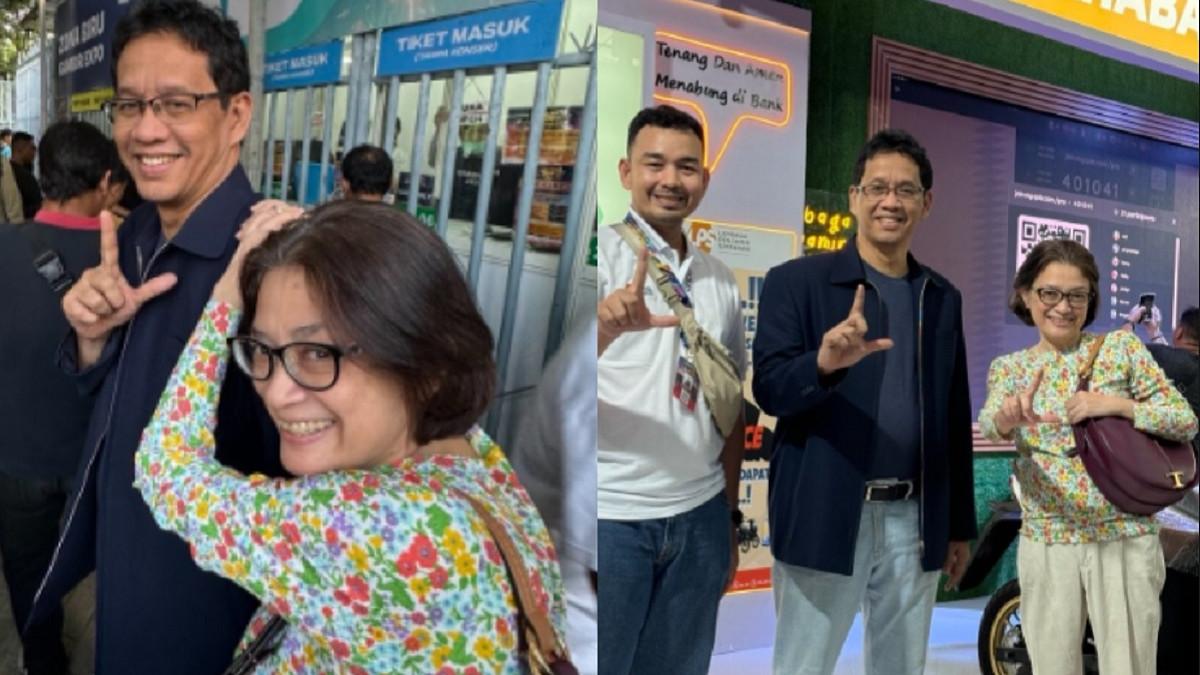 MENKEU PURBAYA YUDHI - Kolase potret Purbaya Yudhi bersama sang istri diambil dari Instagram @pyudhisadewa