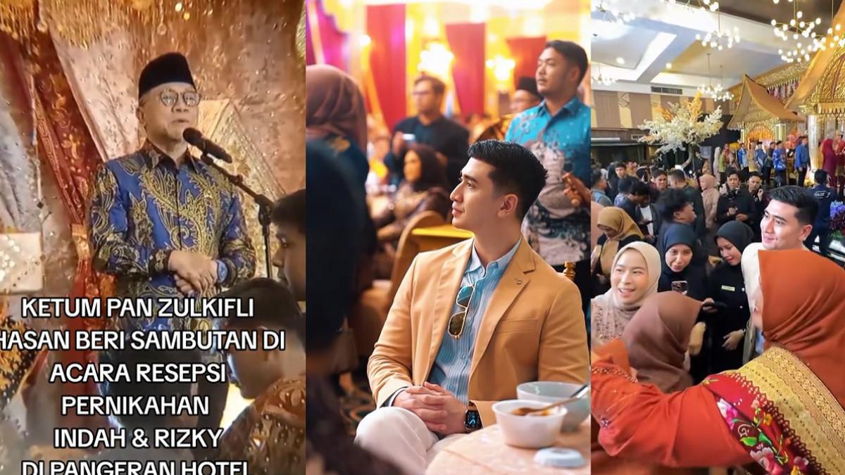 VERRELL BRAMASTA - Kolase potret Verrell dan Zulhas hadiri kondangan, di Padang, Sumatera Barat.