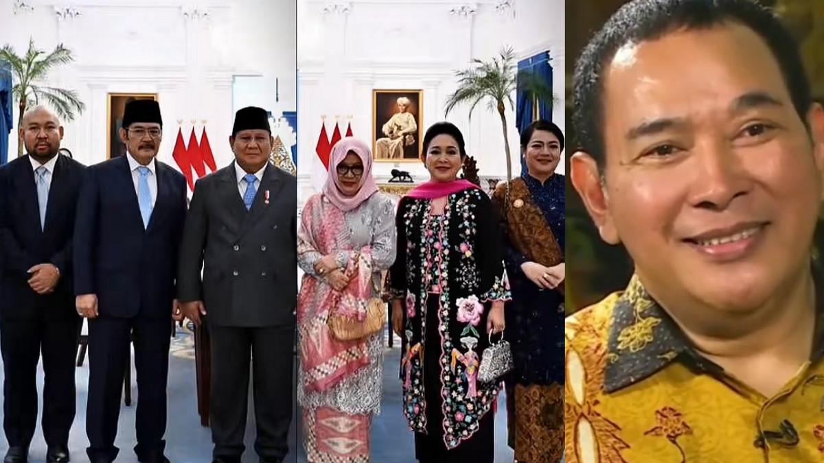 SOEHARTO PAHLAWAN NASIONAL - Kolase potret keluarga Cendana kala Soeharto dapat gelar Pahlawan Nasional di Istana Negara pada Senin (10/11/2025). Foto diambil dari akun TikTok @oishiyna