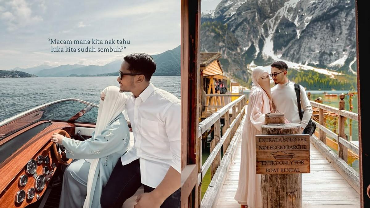 SUAMI FARAH FARIKHA MENINGGAL - Kolase potret mesra Farah Farikha dan suaminya, Zaidun Arif. Foto diambil dari Instagram @farahfakhira_