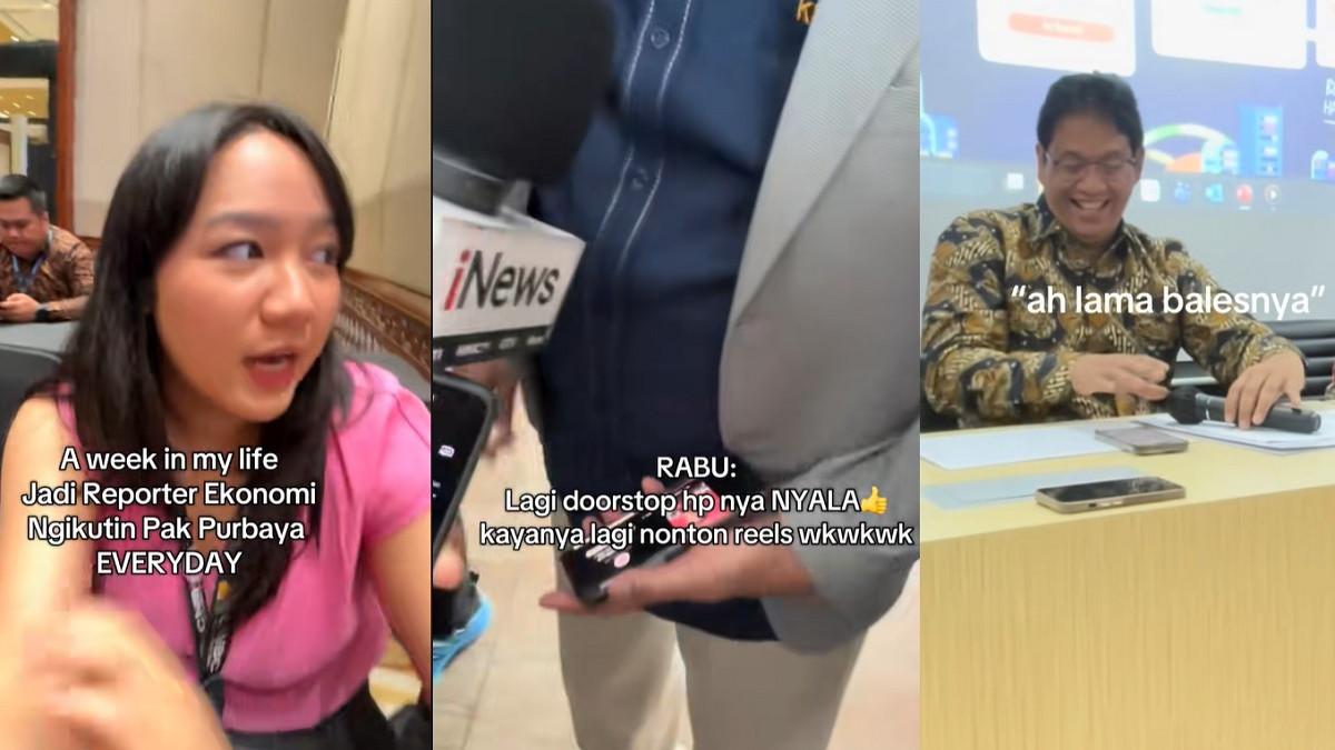 MENKEU PURBAYA - Kolase potret tingkah random Menkeu Purbaya selama seminggu diambil dari TikTok @catfishusss