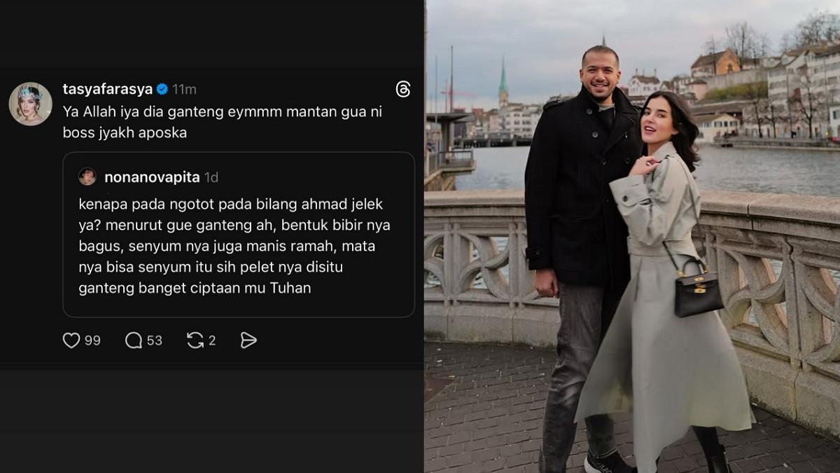 TASYA FARASYA CERAI - Kolase potret unggahan Tasya Farasya tentang Ahmad Assegaf diambil dari Instagram @tasyafarasya