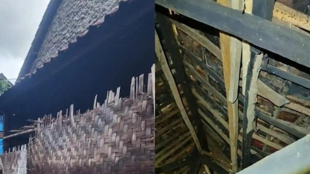 KASUS VIRAL - Kondisi rumah Amirudin, lansia asal Cimanggu, yang dipidana usai menebang pohon kecapi di Taman Nasional Ujung Kulon (TNUK) Kabupaten Pandeglang, Banten, Senin (17/11/2025).