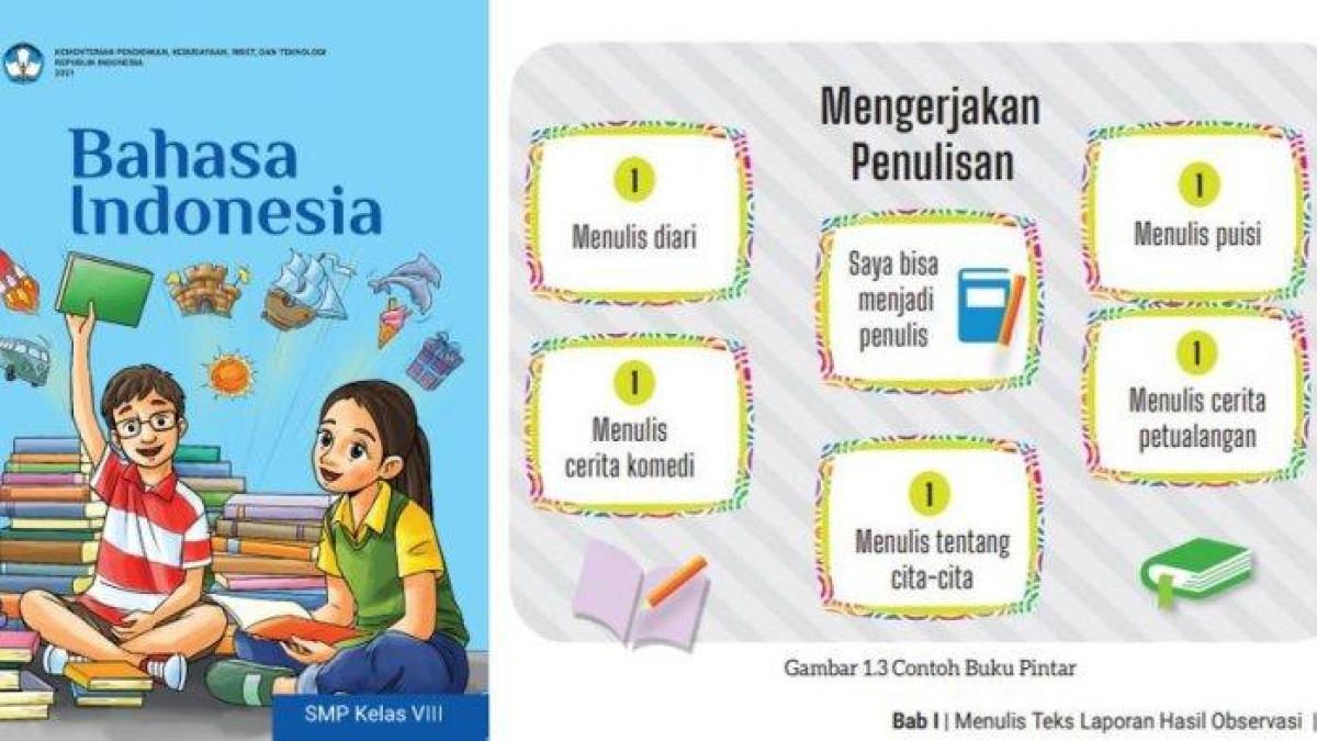 Kunci jawaban Bahasa Indonesia kelas 8 halaman 27 Kurikulum Merdeka: Mengerjakan Penulisan, Rabu (2/10/2024). Foto: Buku Bahasa Indonesia kelas 8 SMP halaman 27 Kurikulum Merdeka.