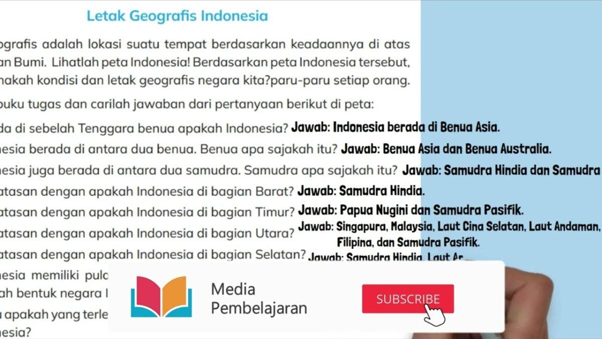 Kunci Jawaban IPAS Kelas 5 Halaman 165: Bagaimana dengan Perbatasan Indonesia di Bagian Barat?