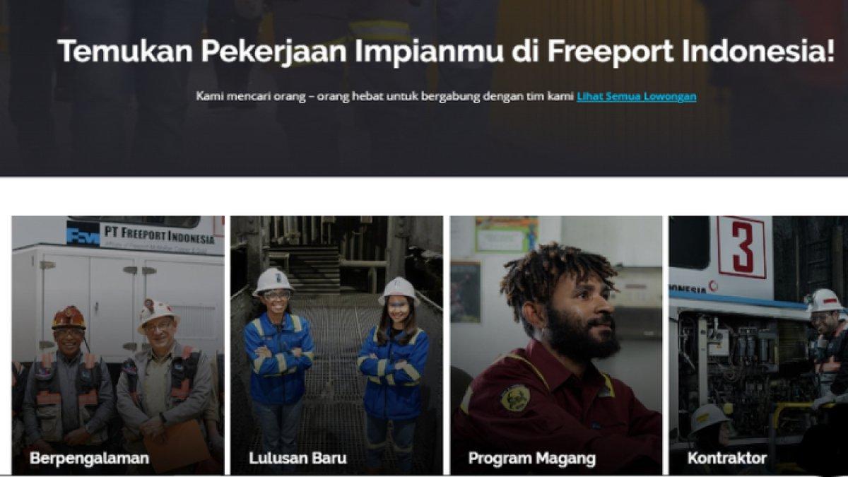 PT Freeport Indonesia Buka Lowongan Kerja Tambang 2024, Butuh Banyak Lulusan S1 di Bidang Bisnis