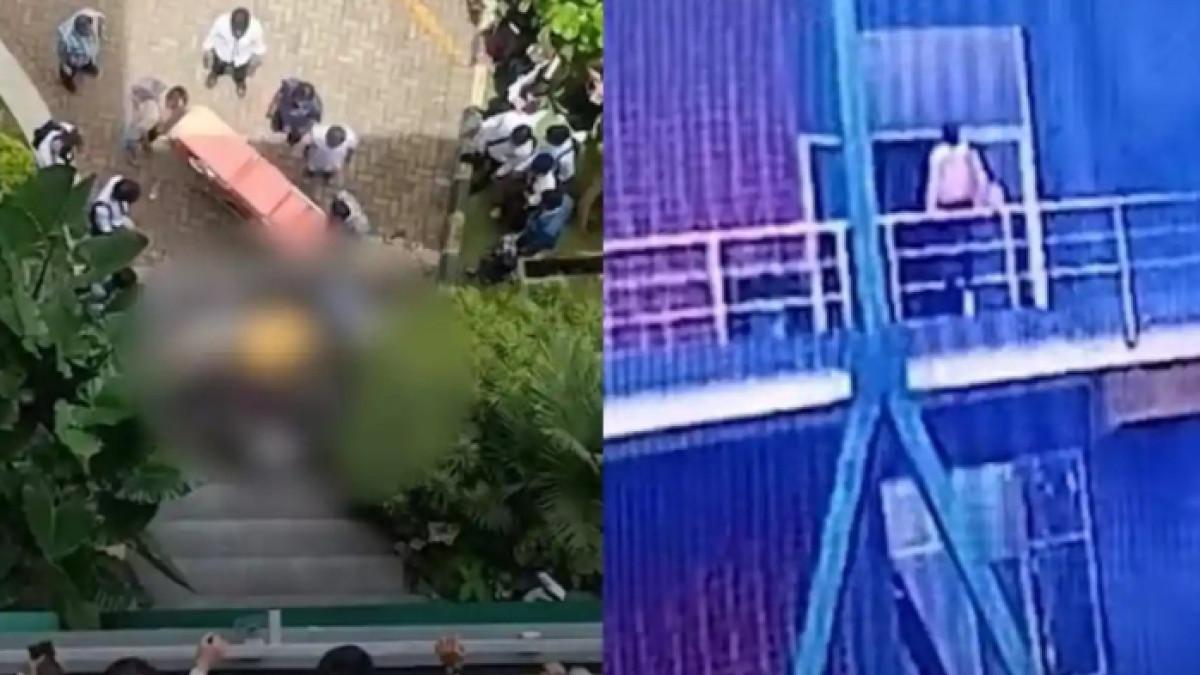 MAHASISWI JATUH - Mahasiswi semester tiga Unpak Bogor jatuh dari lantai tiga usai duduk di pagar, bikin kampus panik.