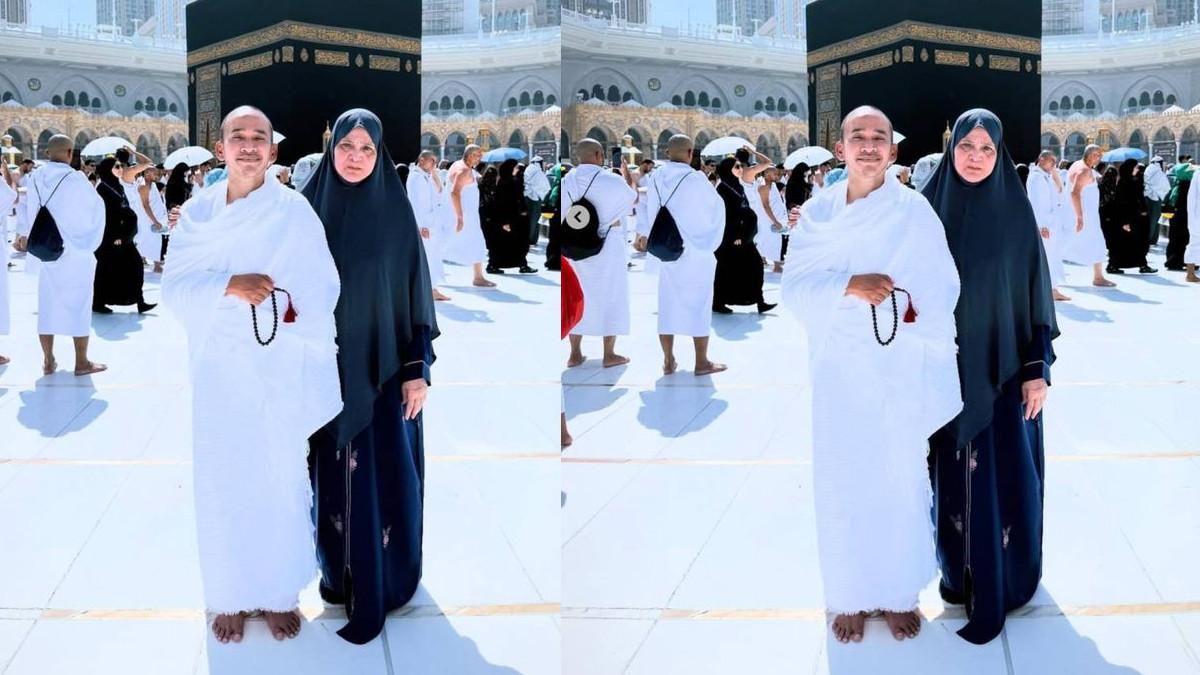 KELUARGA RUBEN ONSU - Maipa Khalifah dan Ruben Onsu saat umroh.