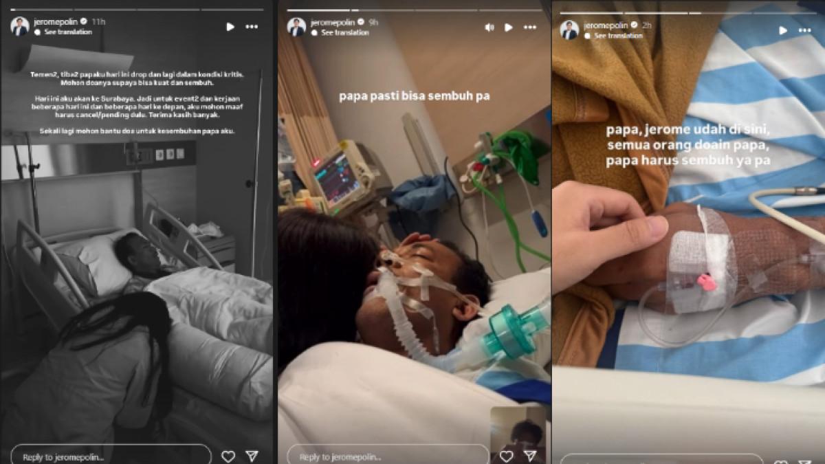 AYAH JEROME KRITIS - Marojahan Sintong Sijabat merupakan ayah Jerome Polin. Ia kini dalam kondisi kritis di RS.