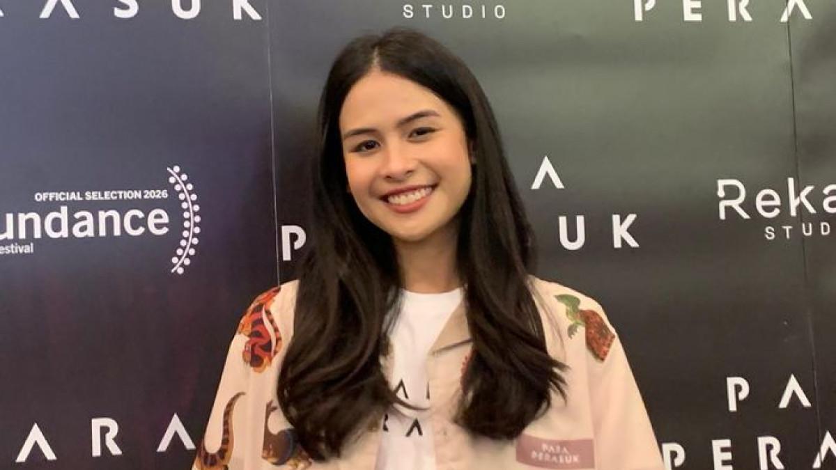 Maudy Ayunda di kawasan Tebet, Jakarta Selatan, Senin (9/3/2026).
