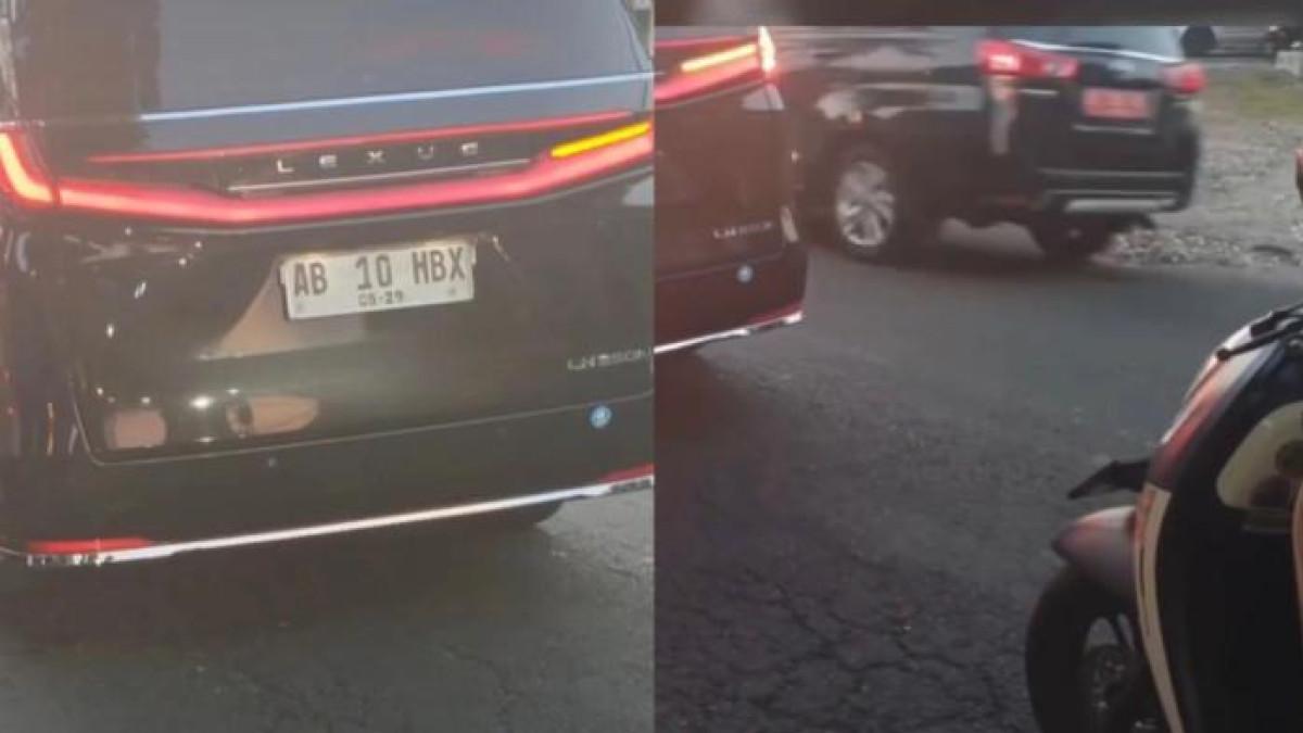 MOBIL SRI SULTAN - Mobil Sri Sultan Hamengku Buwono X disalip rombongan pejabat dengan sirine khas Wut Wut Tot Tot. (Tangkap layar Instagram @areajogja)