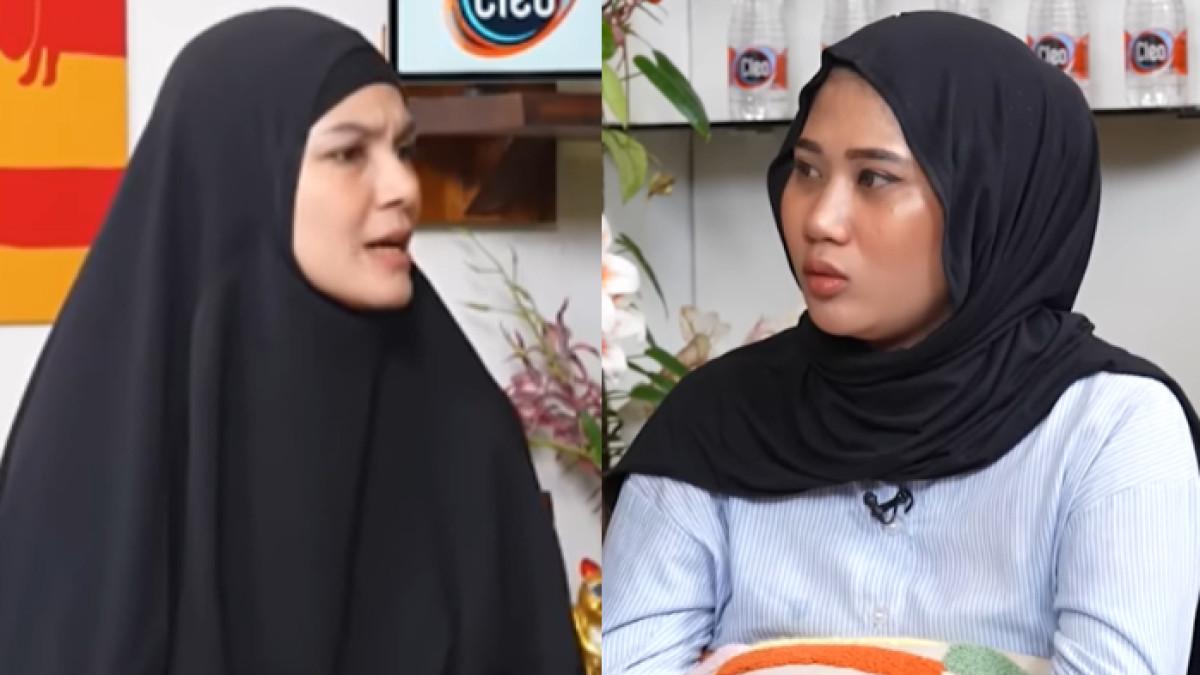 KLARIFIKASI NADYA ALMIRA - Nadya Almira (kiri) akhirnya bertemu dengan Hanny (kanan) adik dari Adnan. Ia mempertanyakan maksud Hanny memviralkannya terkait kejadian kecelakaan di tahun 2013 silam.