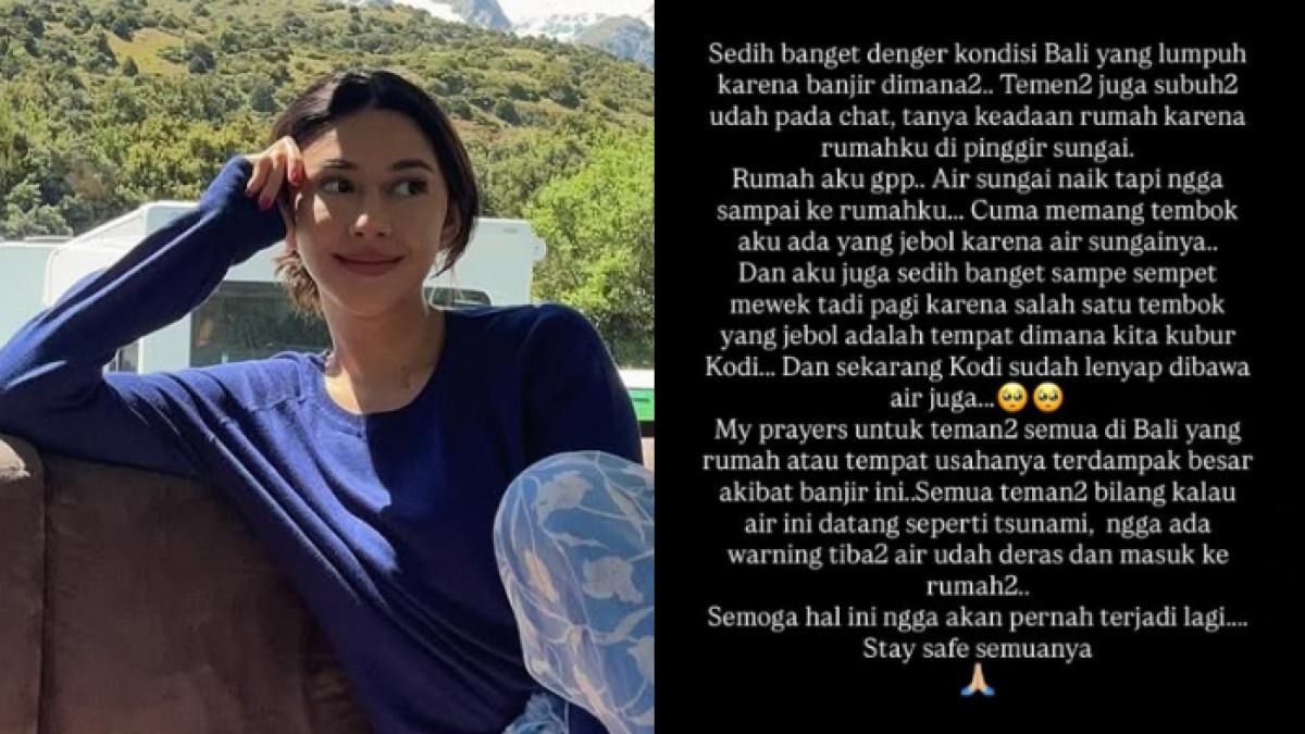 BANJIR BALI - Nana Mirdad kabarkan kondisi rumahnya di Bali. Ia bersyukur rumahnya tidak terdampak banjir.
