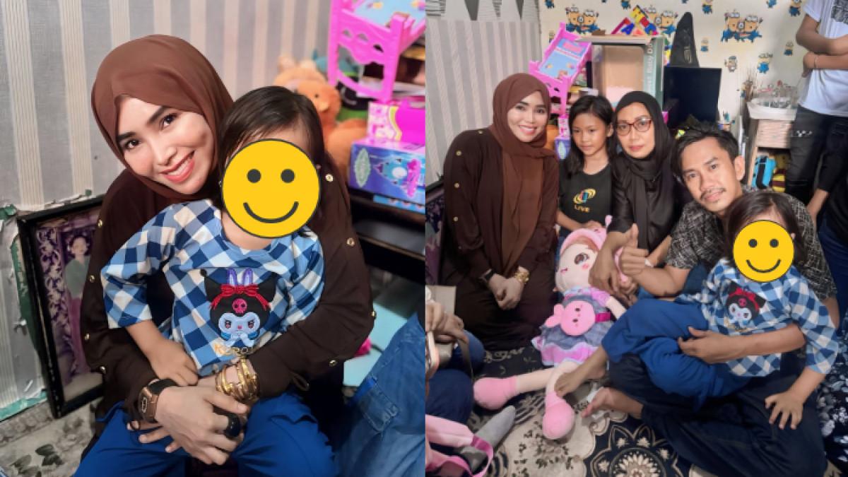 SOSOK NURUL DAMAYANA - Nurul Damayana mengunjungi Bilqis, balita di Makassar yang sempat diculik. Ia memberikan hadiah umrah untuk Bilqis dan orangtuanya.