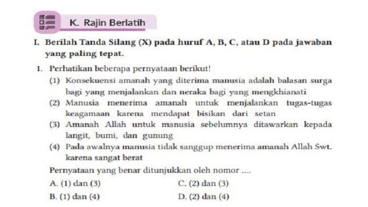 PAI Kelas 8 Halaman 76-79. Berikut kunci jawaban mata pelajaran Pendidikan Agama Islam kelas 8 halaman 76-79 Kurikulum Merdeka.