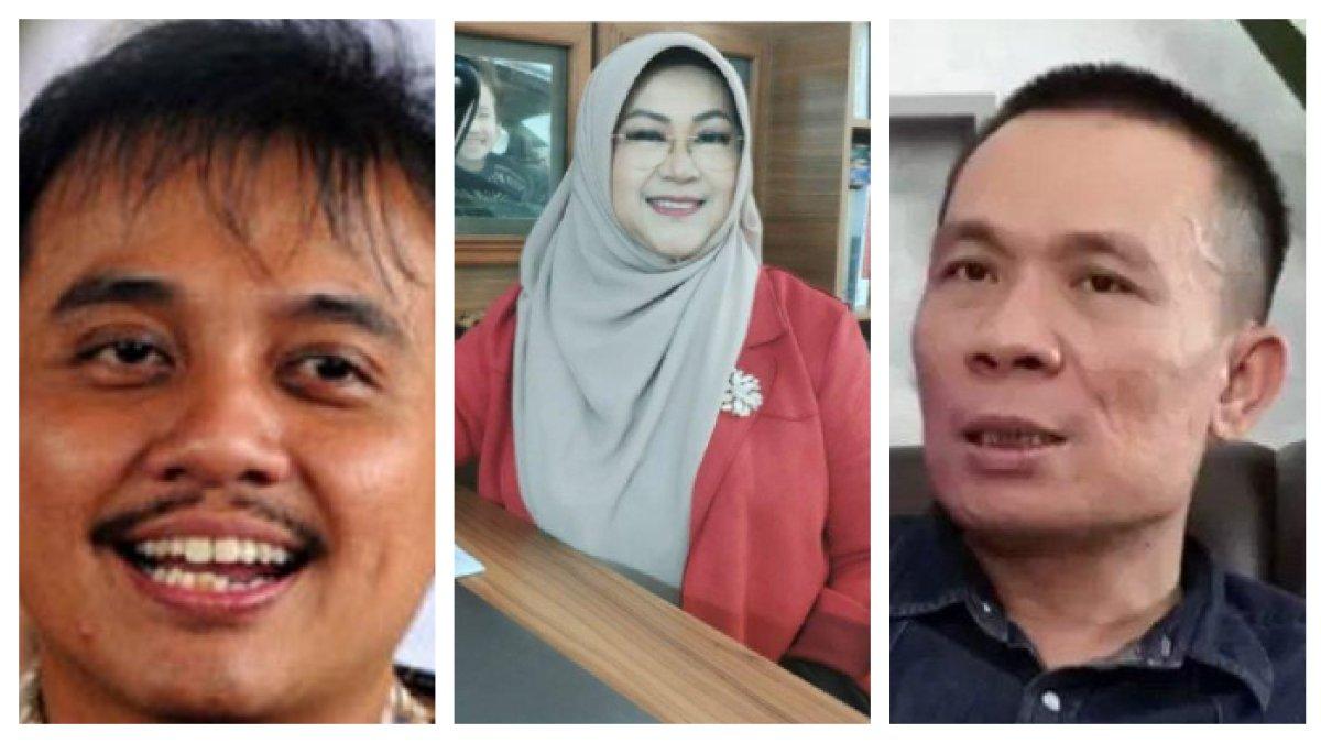 POLEMIK IJAZAH JOKOWI - Roy Suryo (kiri), dokter Tifauzia Tyassuma (tengah), Rismon Sianipar (kanan) dilaporkan terkait tudingan ijazah palsu Jokowi. Begini reaksi mereka.