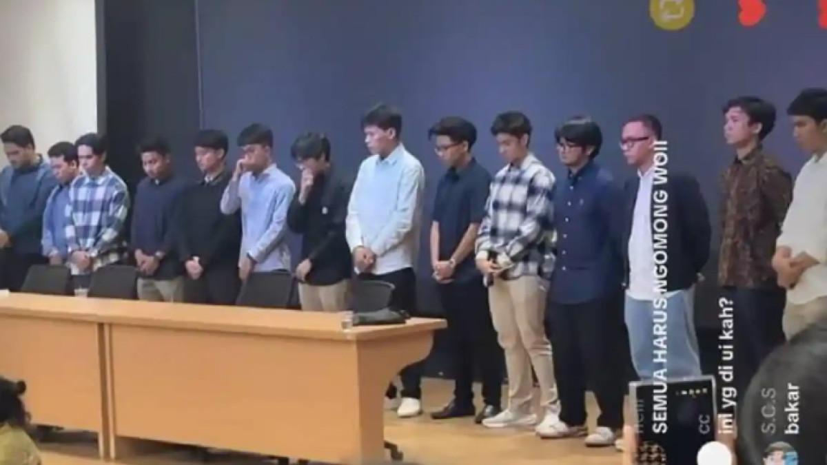 TAMPANG PELAKU PELECEHAN - Viral di media sosial dugaan pelecehan seksual secara verbal yang dilakukan oleh 16 mahasiswa Fakultas Hukum (FH) Universitas Indonesia (UI).