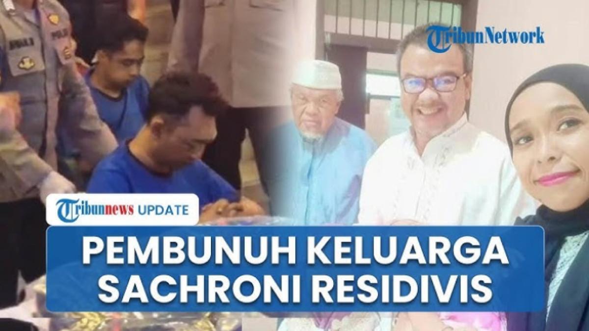 PEMBUNUH KELUARGA SAHRONI - Pelaku pembunuhan keluarga Sahroni, P ternyata residivis kasus penganiayaan. Selama ini, ia bekerja sebagai debt collector.