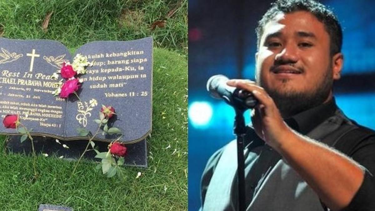 ARTIS MENINGGAL SERANGAN JANTUNG - Penampakan makam Mike Modehe yang sudah meninggal dunia karena serangan jantung