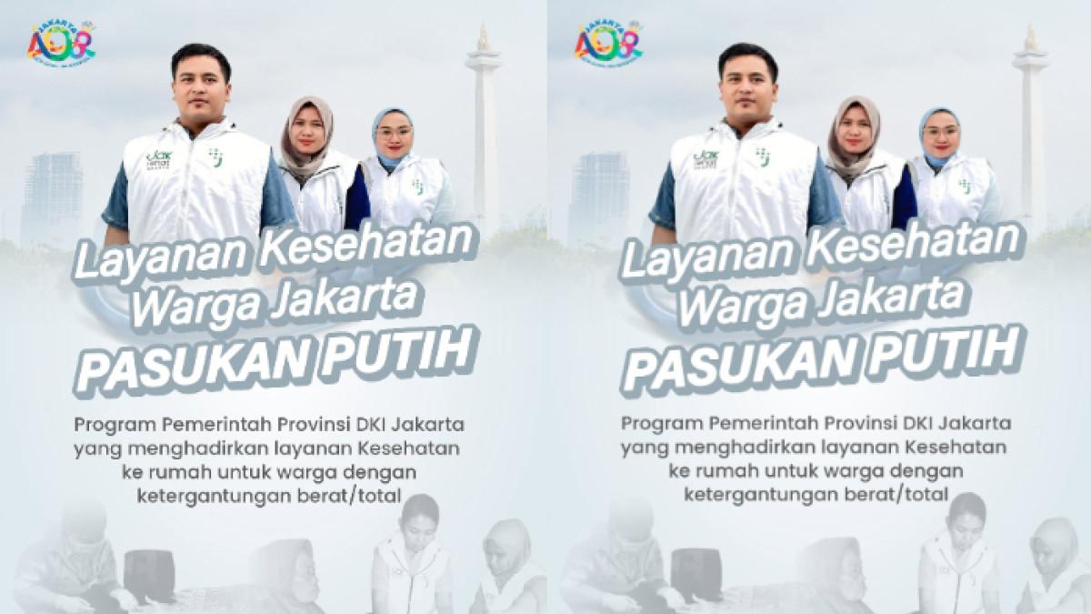 PASUKAN PUTIH - Pasukan Putih menjadi program layanan kesehatan yang diluncurkan Pemprov DKI Jakarta. Pendaftaran tim Pasukan Putih masih dibuka hingga 8 September 2025