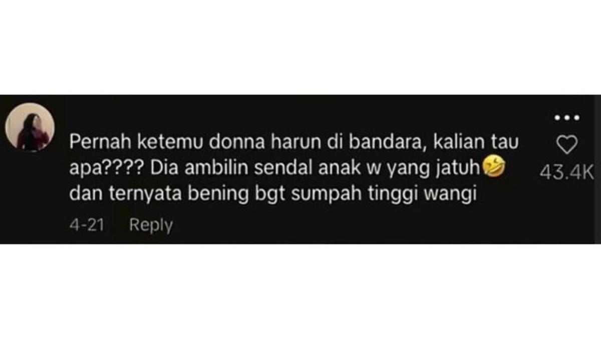 Pengalaman netizen bertemu dengan Donna Harun
