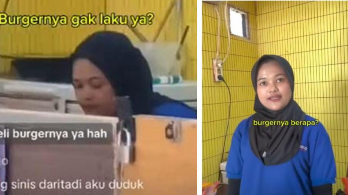 Penjual burger Stasiun Tebet menangis usai dirinya viral karena dinyinyiri Ibu-ibu.