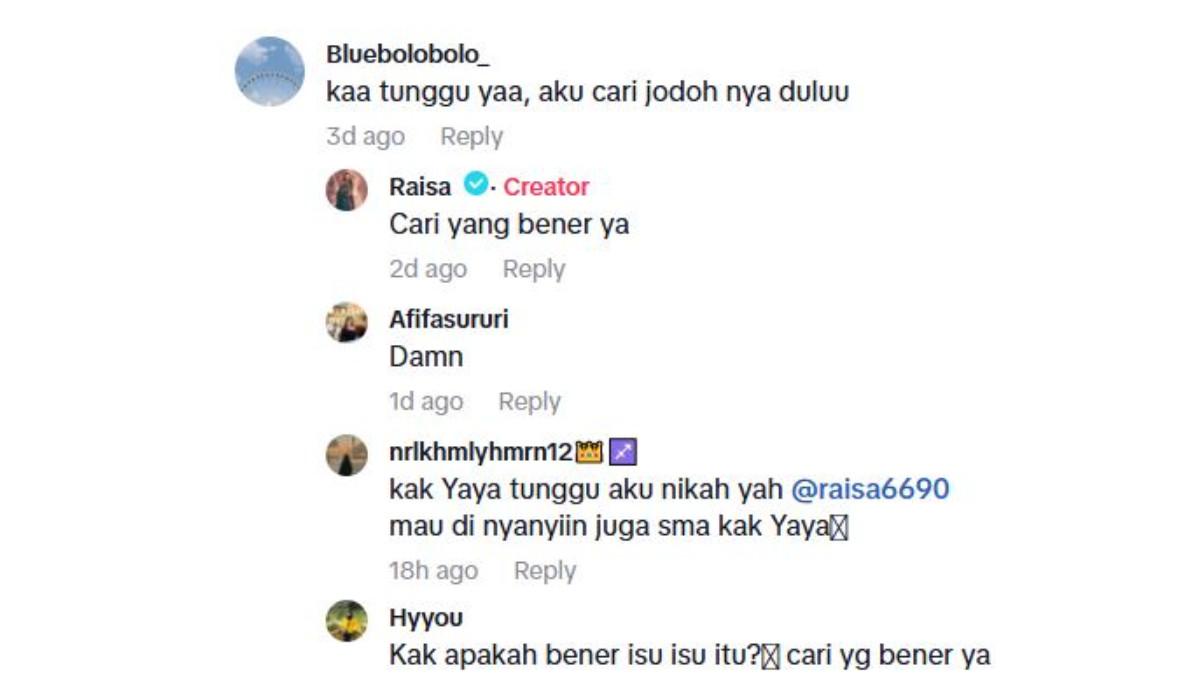 RAISA CERAIKAN HAMISH - Pesan dari Raisa untuk fans yang curhat tengah cari jodoh