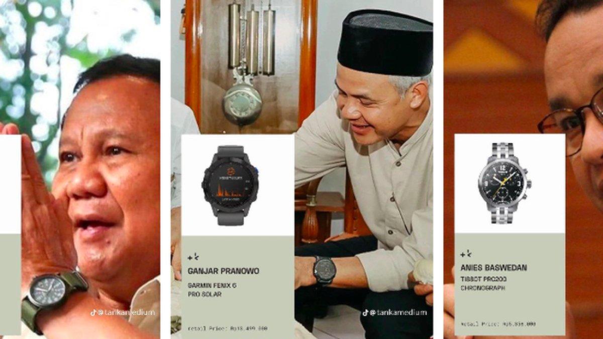 Mana yang Paling Murah? Pilihan Jam Tangan yang Dipakai Capres dan Cawapres 2024, Semua Bermerek