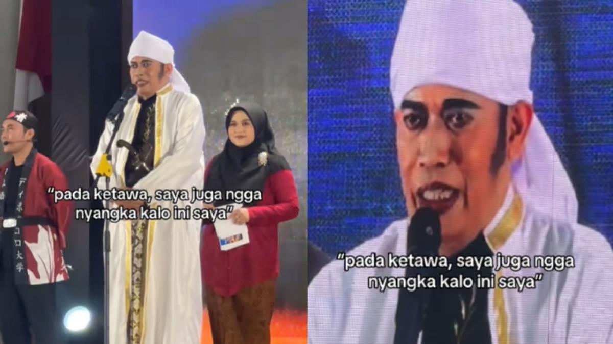KETOPRAK - Potret Prof Suharnomo saat cosplay menjadi Pangeran Diponegoro. Ia malah disangka Rhoma Irama.
