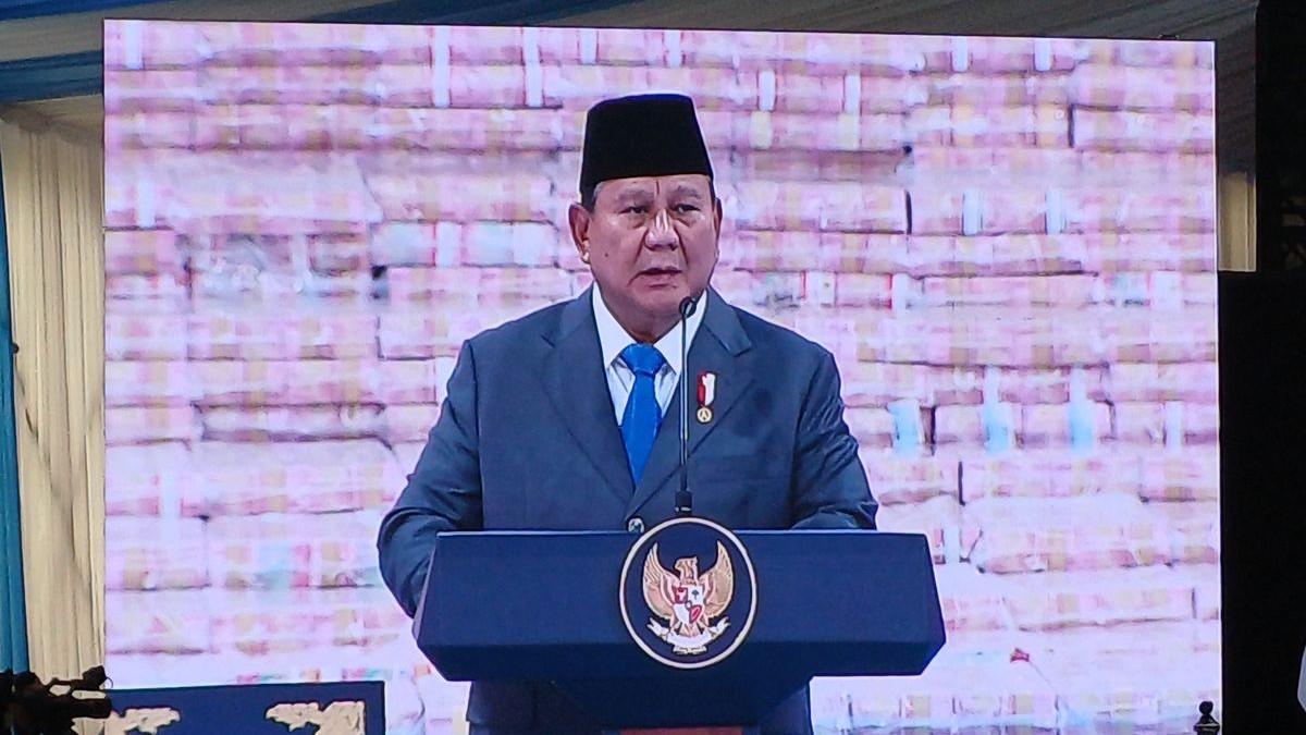 SOSOK PRESIDEN - Presiden Prabowo Subianto dalam kegiatan penyerahan denda administratif dan penyelamatan keuangan negara serta penguasaan kembali kawasan hutan tahap VI kepada negara pada Jumat (10/4/2026).