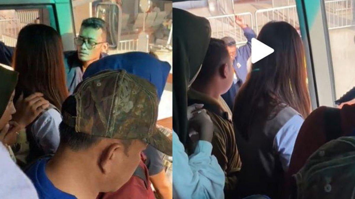 'Orang Mana Lu' Pria Aneh Ngoceh di Bus Bandara, Penumpang Lain Geregetan, Isi Tasnya Kembang 7 Rupa