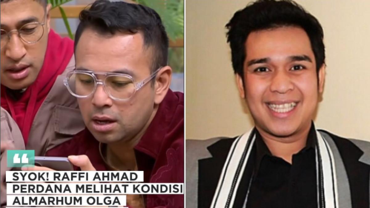 EKSPRESI RAFFI AHMAD - Raffi Ahmad akhirnya melihat kondisi jenazah Olga Syahputra. Ia mengaku sedang umroh saat sahabatnya itu meninggal pada 27 Maret 2015 sehingga tak sempat melihat langsung.