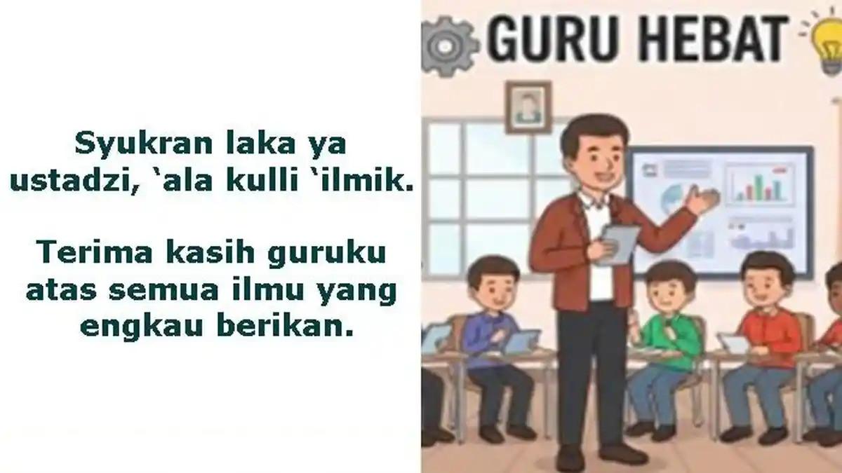 Inilah rekomendasi 20 ucapan Bahasa Arab terindah untuk Hari Guru Nasional 2025...