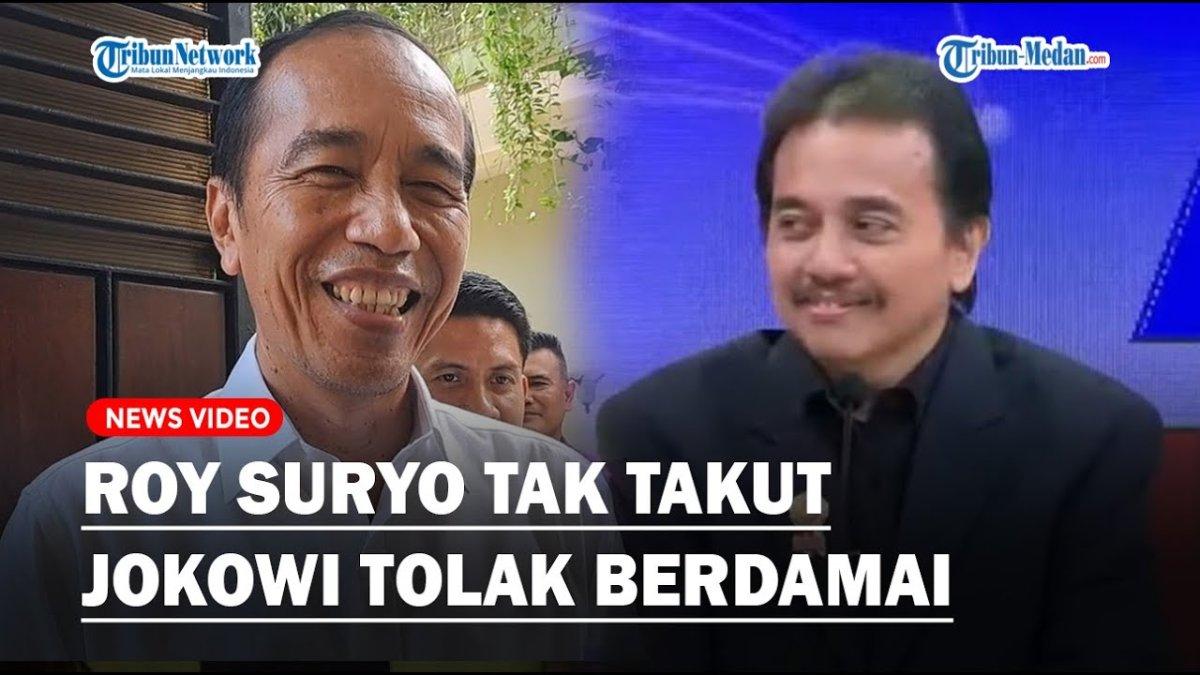 POLEMIK IJAZAH JOKOWI - Capture YouTube Tribun Medan TV menampilkan Roy Suryo dan Jokowi. Roy Suryo belum berhenti berseteru dengan Jokowi, cari serangan baru