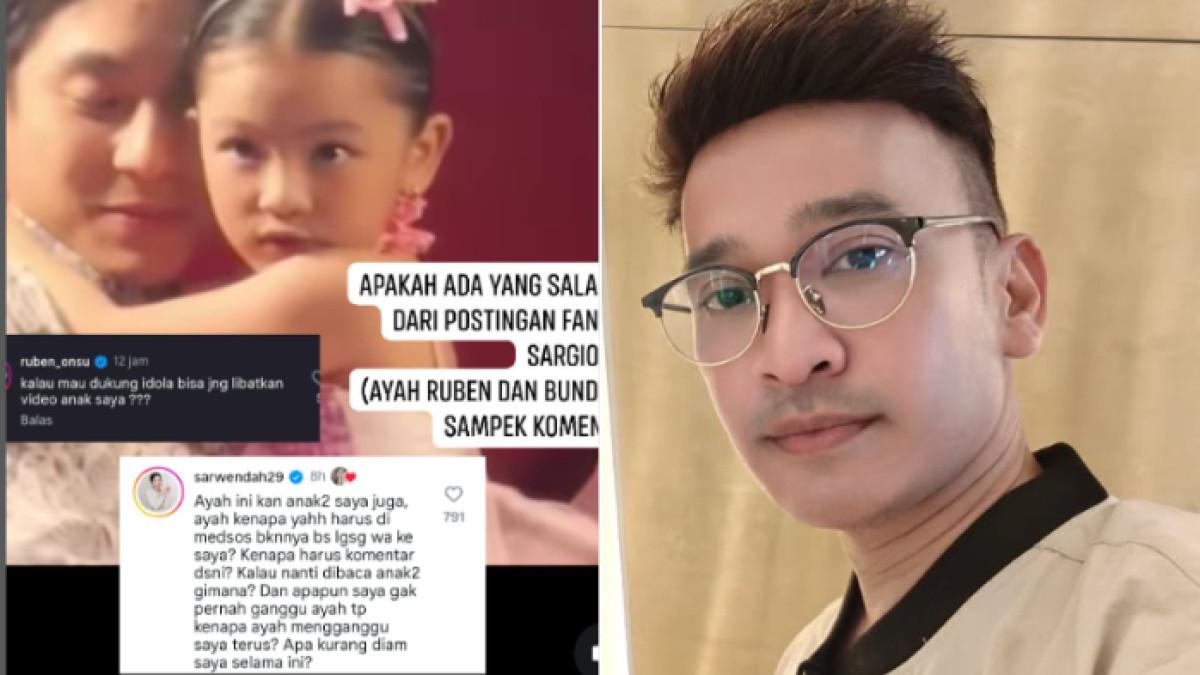 KOMENTAR RUBEN ONSU - Ruben Onsu mengomentari postingan fans tentang keakraban Thania dengan Giorgio Antonio. Hal itu membuat Sarwendah bereaksi.