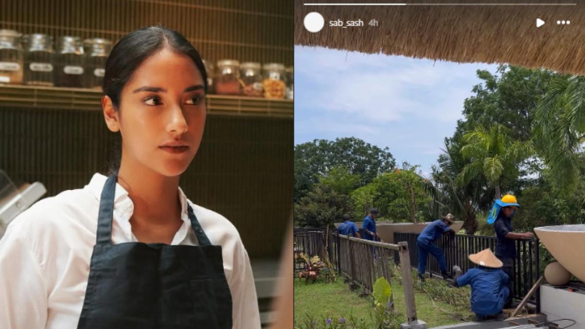 POSTINGAN SABRINA ALATAS - Sabrina Alatas membuat postingan pada Rabu (5/11/2025). Wanita yang dituding sebagai selingkuhan Hamish Daud itu memperlihatkan sejumlah pekerja sedang merenovasi area taman.