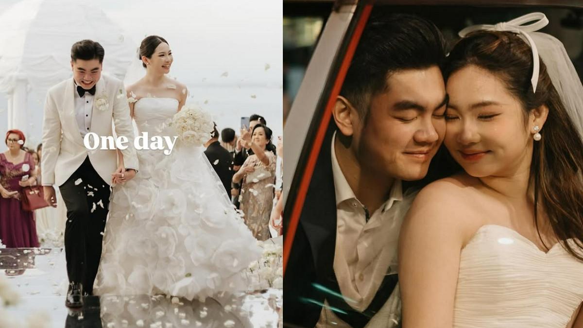 SAMUEL CHRIST DAN ISTRI - Kolase potret pernikahan Samuel Christ dan Vanessa Nathalie diambil dari Instagram @samuelchrist. Samuel viral setelah ungkap kebiasaan bangun siang istrinya