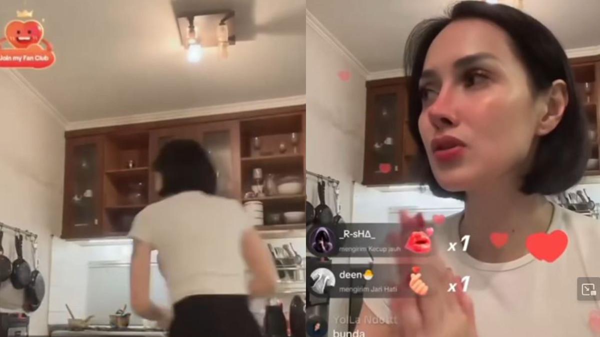 TEMAN GHAIB SARA - Momen Sara Wijayanto berkomunikasi dengan teman ghaibnya saat live TikTok.