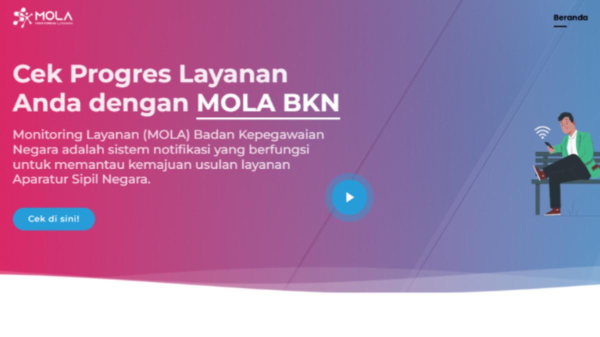 MOLA BKN - Tangkapan layar https://monitoring-siasn.bkn.go.id/ pada Kamis (2/10/2025) yang menunjukkan laman resmi MOLA BKN. Seleksi Pegawai Pemerintah dengan Perjanjian Kerja (PPPK) Paruh Waktu telah memasuki tahap penetapan Nomor Induk (NI) PPPK Paruh Waktu.