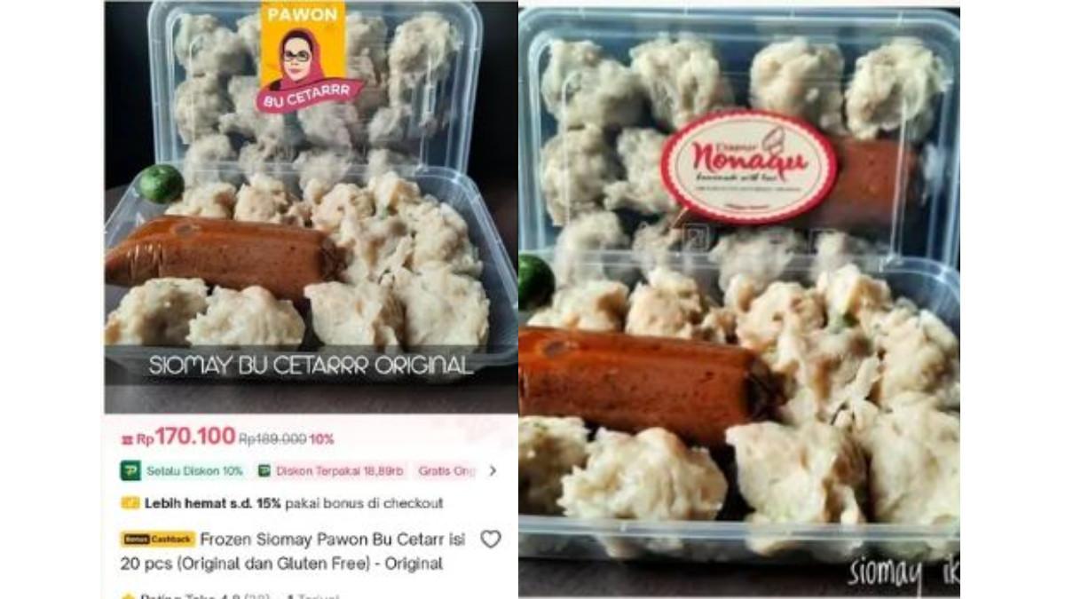 FOTO SIOMAY - Setelah Chef Devina Hermawan, produk Aisyahrani kini mencomot foto siomay toko UMKM